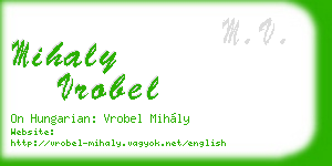 mihaly vrobel business card